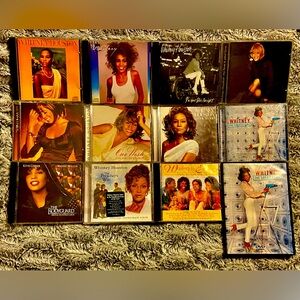 Ultimate Whitney Houston Studio Album/Soundtrack Bundle CD & DVD Collection Lot